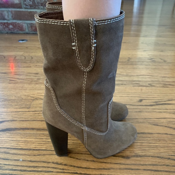 Mia Genuine  Suede Western Style Boots - Picture 2 of 6